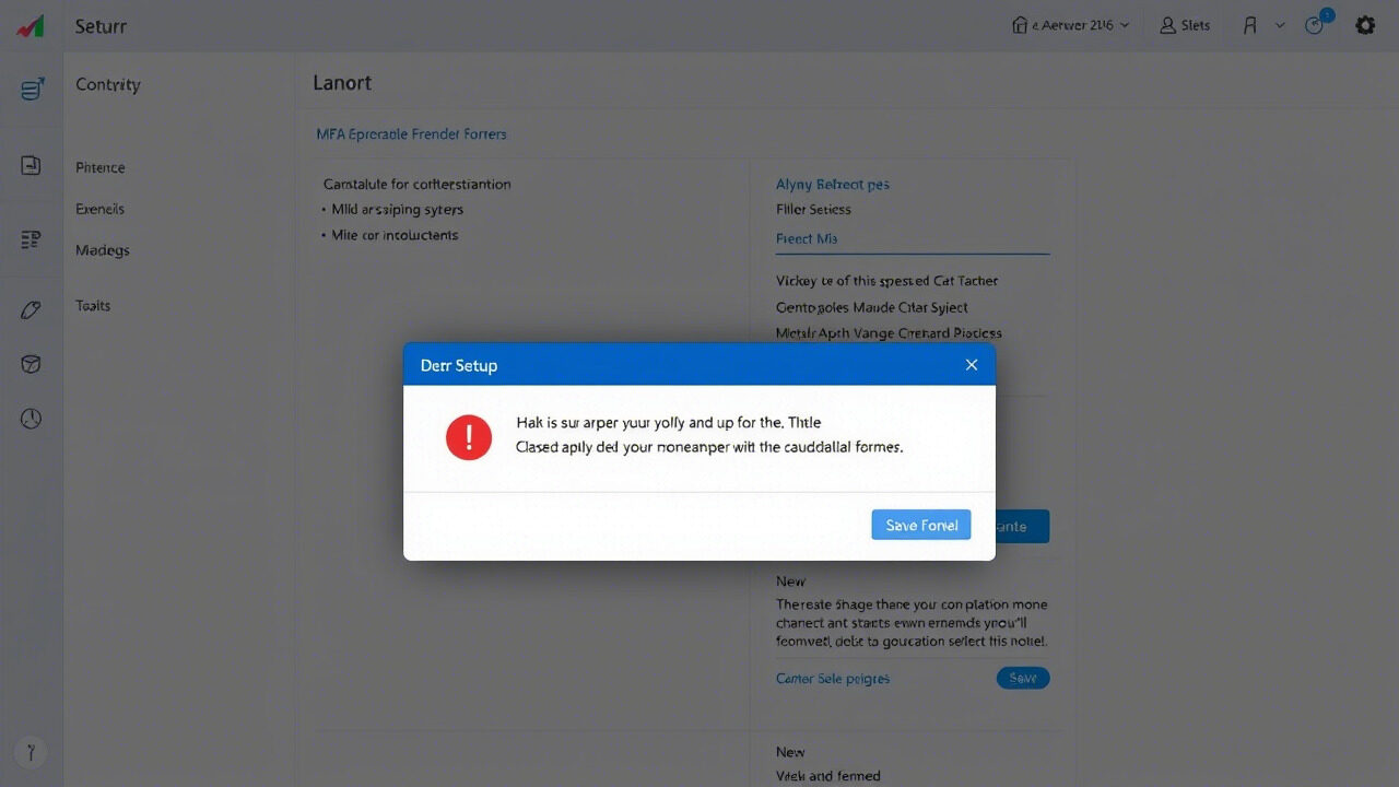 Fix MFA Setup Failure