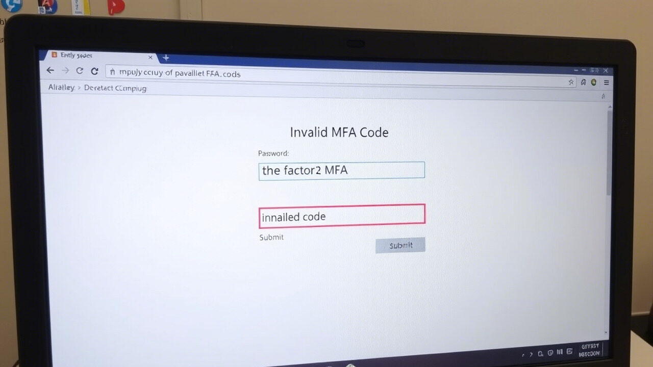Fix an Invalid MFA Code