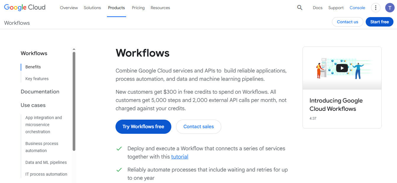 Google Workflows